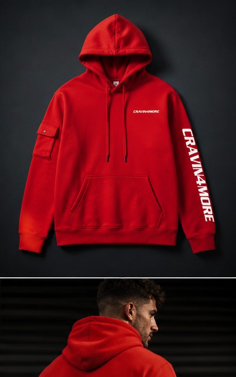Hoodie Signature Rouge